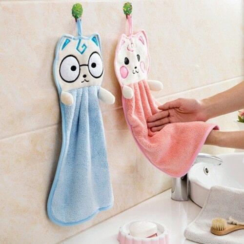New Arrival Cute Cartoon Thickened Towel Kitchen Hanging Water Towel Kitchen Dining Home Tool
