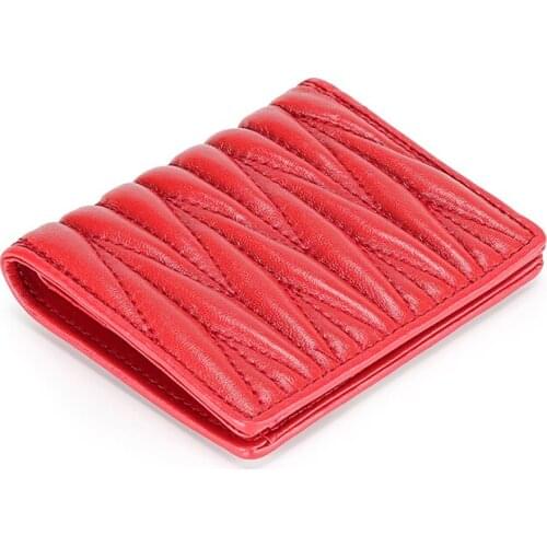 COMFORSKIN New Arrivals Luxurious 100% Sheepskin Wallet Multi-function Card Wallets Fashion Geometric Style Girls Coin Purses