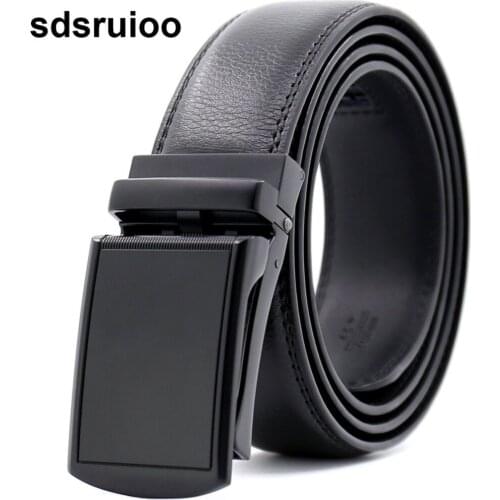 New Designers Mens Automatic Buckle Genuine Leather Luxury Belts Business Male Alloy Buckle Belts for Men Waist Belt