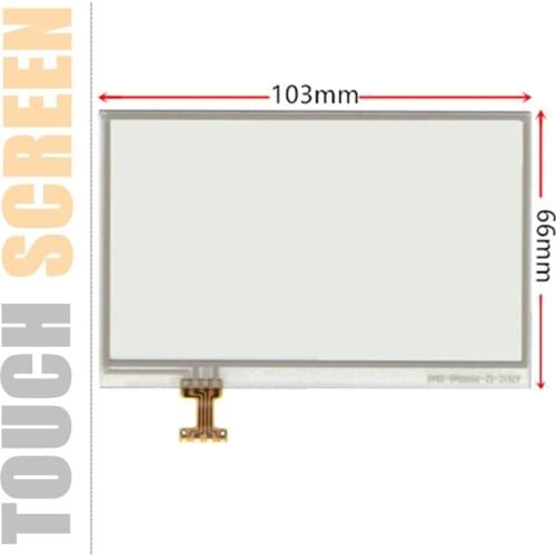 New 4.3 inch Touchscreen for LQ043T1DH01 LQ043T1DH41 LQ043T1DH42 Touch screen digitizer panels Glass 103mm*66mm Free shipping