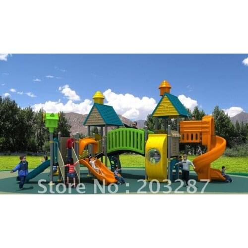 Outdoor playground equipment* with CE certificate* LLDPE plastic* gavanized steel