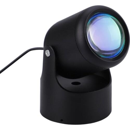 Sunset Projection Light Rainbow Decoration Party Supplies Store Galaxy Coffee Bedroom Bar Background Accessories Colorful Lamp