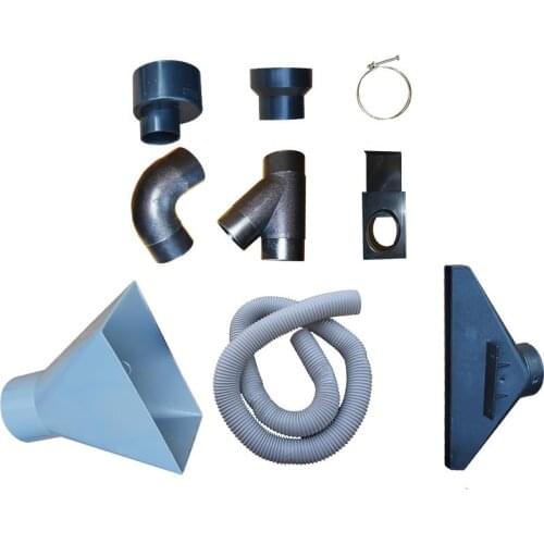 Dust Collector, Vacuum Cleaner Accessories, Hose Valve Y Type, Tee, Elbow, Fixing Ring, Adapter, Bell Mouth, Dust Bag