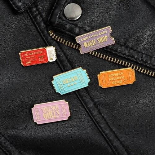 Letter Mini Badges Enamel Lapel Pins Cute Womens Cartoons Anime Brooches On Backpack Hijab Pin Decorative Badges Brooch Jewelry