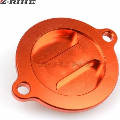 High quality Motorcycle CNC Engine Oil Filter Cover Cap With LOGO For 125 200 390 690 RC 200 390 125 390