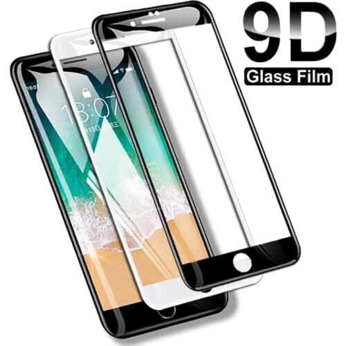 9D Full Cover Tempered Glass For iPhone 8 7 6 6S Plus 5 5S SE 2020 Screen Protector On iPhone 11 Pro XS Max X XR Protective Film