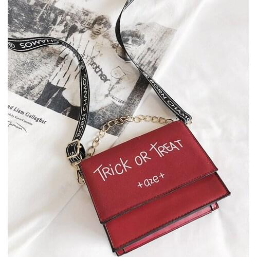 Womens Bag 2021 New Massenger Bag Fashion Korean-style Versatile Shoulder Bag Chain Lettered Handbags Ladys SquareTotes