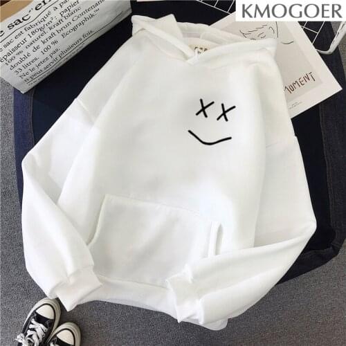 Lil Peep Women Summer Pullovers Lil Peep Harajuku Hoodie Female Punk Rock Streetwear Ulzzang O-neck Long Sleeved Tops Tees