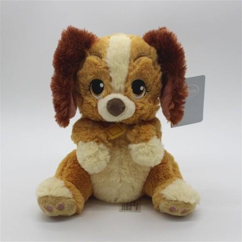 1piece 23cm very soft cute dog Lady and the Tramp the lady dog plush soft toys