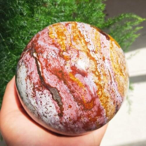 380/470g Crystal ball Natural Flogopite Quartz sphere Orb bronze mica Gem Stone Healing