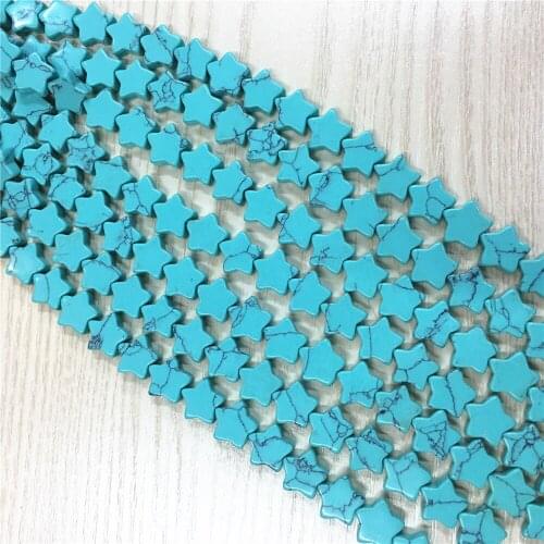 19PCS/batch 13MM*13MM*5MM Fashion Natural Stone Five-pointed Star Five-pointed Star Beads Bracelet Necklace Jewelry Making
