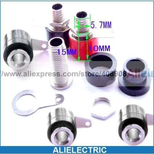 200pcs 4mm Banana Socket for Binding Post Test Probe Instrument Banana Plug