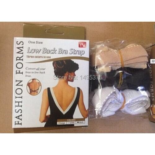 240sets(720pcs)/lot Low Back Bra Strap Magic Bra Strap Low Back Converter Backless V Conversion Solution Extender
