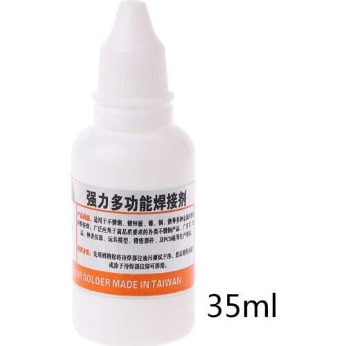 35ml Stainless Steel Flux Soldering Stainless Steel Liquid Solders Water Durable Liquid Solders M17E