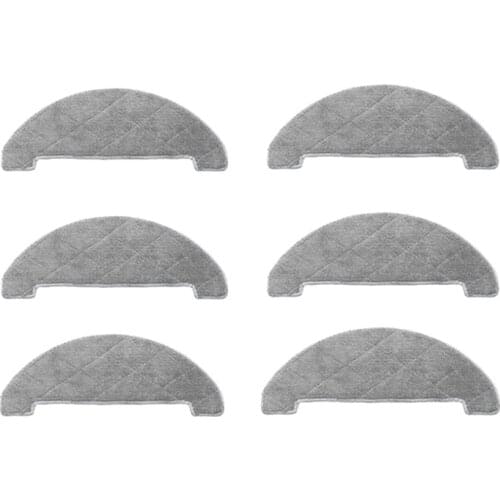 6Pcs Replaceble Mops Cloths Accessories Sets Parts for XIAOMI VIOMI S9 Vacuum Cleaner Parts