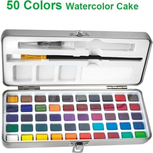 Watercolor Paint Set 50 Premium watercolor paints Richly Pigmented Portable Painting Art Painting