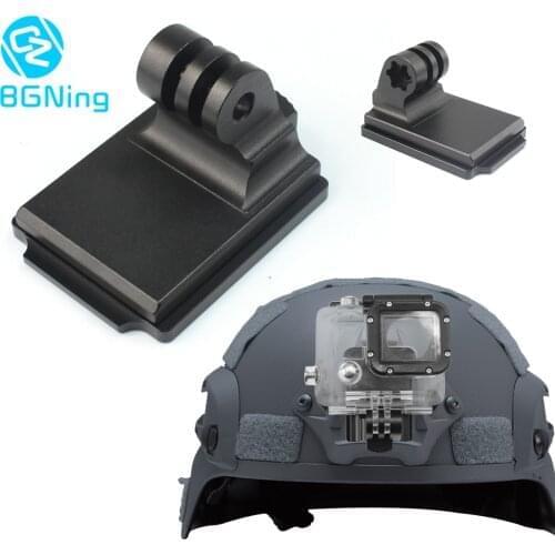 Aluminum Helmet Cameras Fixed Mount NVG Base Holder Adapter for GOPRO Hero 8 7 4 5 6 Session yi Sjcam EKEN Action Cams