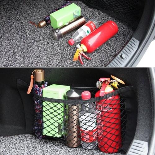 Car Styling Car Trunk Box Storage Bag Mesh Net Bag for Kia Rio K2 K3 5 Sportage Ceed Sorento Cerato Soul Buick Hyundai Tucson