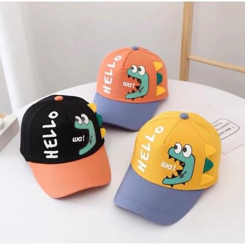 Ncmama Summer Autumn Baby Baseball Cap Cartoon Embroidery Dinosaur Baby Boy Caps Cute Toddler Kids Girls Sun Hat
