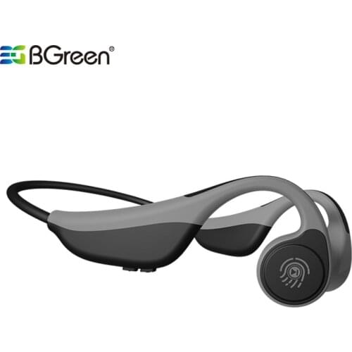BGreen Bone Conduction Bluetooth 5.0 Sports Headphones Waterproof Headset For Outdoor Running Jogging
