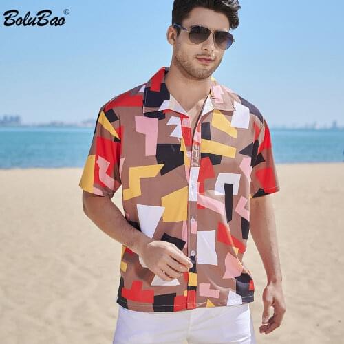 Мужские пляжные (гавайские) рубашки Bolubao China At AliExpress