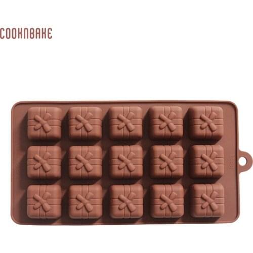 COOKNBAKE DIY Kitchen Tools Silicone Mold 15 Even Bow Box Chocolate mold Ice Tray Ice Mold CDSM-221
