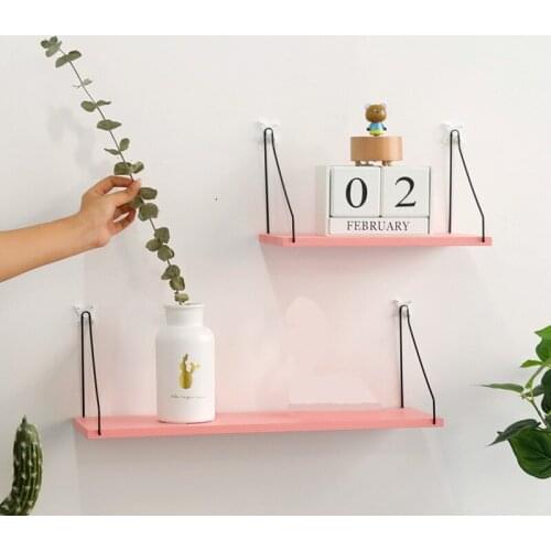 Wooden Iron Wall Shelf Organizer Holder Kitchen Supplies Hanging Storage Cabinet Organizer Bathroom Household Decor Items