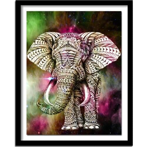 DIY 5D Diamond Painting Cross Stitch Elephant Square Drill Animals Home Decor Gx Full Rhinestone Picture Diamond Embroidery Nabi