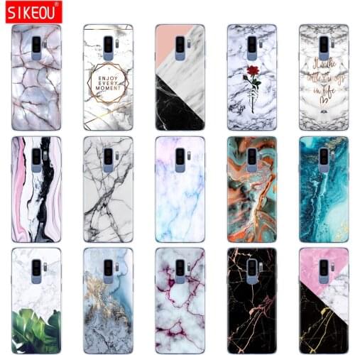 For Samsung Galaxy S8 S9 PLUS S7 S6 S5 S4 S3 case Cover for Samsung Galaxy S7 S6 edge Case Silicon marble fashion design
