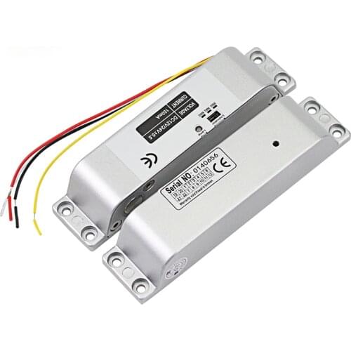 DC12V Fail Safe NC Electric Drop Bolt Lock Access Control Electronic Mortise Door Locks with Time Delay for Gate Entry System