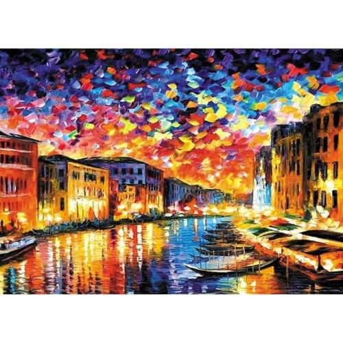 Painting By Number DIY Craft Kits For Adults Oil Picture On Canvas Landscape Handmade Coloring By Number Home Decoration Artwork