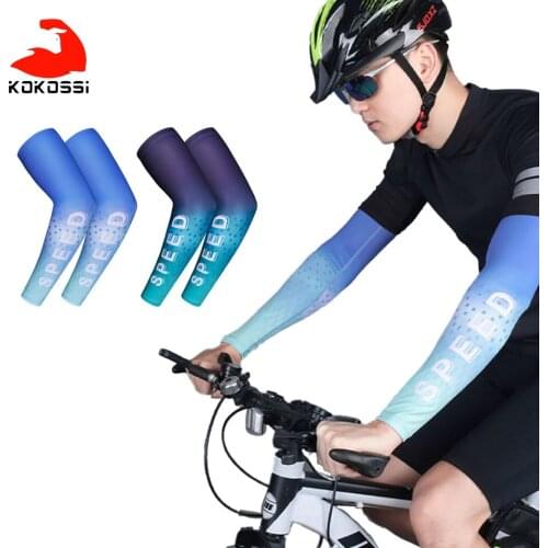 KoKossi 1Pair Sports Cycling Anti-UV Sleeve Breathable Sweat-proof Cold Feeling Outdoor Entertainment Accessories Arm Protection