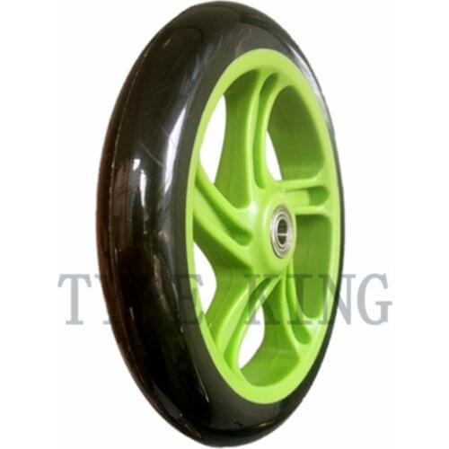 Good Quality 7 Inch PU Wheel Tyre 180mm High Elastic Tire for Electric Scooter Trolley Tiger Bike Auxiliary Wheelchair Parts