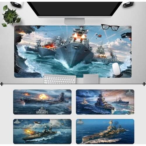Big Promotions World of Warship Mouse Pad Gaming MousePad Large Big Mouse Mat Desktop Mat Computer Mouse pad For Overwatch