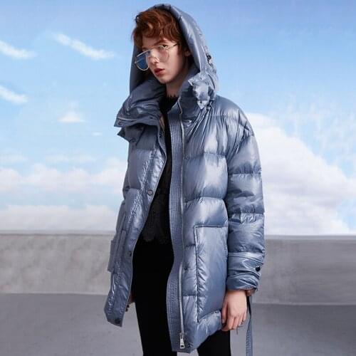 Er jacket women down jackets white Goose down jackets parka velvet down jacket women black bread f light soft thick short style