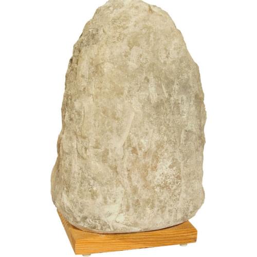 Natural Rock Salt Lamp Çankırı Wired Bulb White 8-9Kg