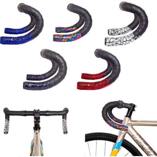 Handlebar Tape Road Bike Grip Cycling Accessories Fixie Gear Strap Pu Eva Wrap Perforated Bicycle Accessories Soft Comfortable