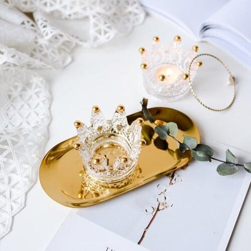 LISHEN Decorative Glass Candlesticks