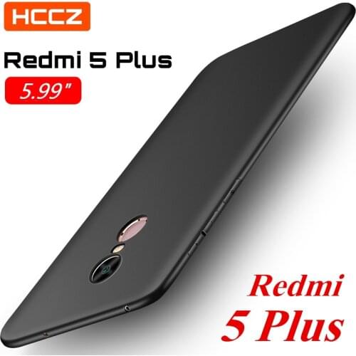 HCCZ Redmi 5 Plus Matte Pure Color Soft Silicone Case for Xiaomi Redmi 5 Plus Non-slip Protective Case Cover High Quality