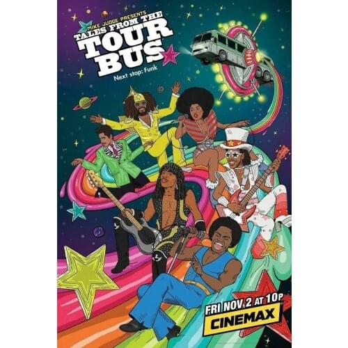 Mike Judge Presents Tales from the Tour Bus TV Series Silk Fabric Wall Poster Art Decor Sticker Bright