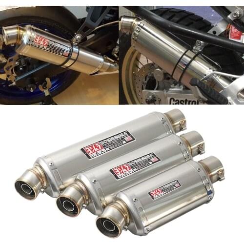 Universal Motorcycle Exhaust Escape Moto Modified Muffler With DB Killer Stainless Steel Silencer Link Pipe For S1000RR GSX750R