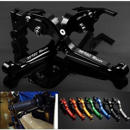 CNC Motorcycle Motorbike Adjustable Folding Foldable Extendable Brake Clutch Levers For Yamaha XV950 RACER 2016 2017 2018 XV 950