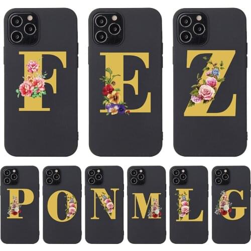 Soft DIY capital letters Phone Case For Samsung Galaxy 2018 A7 A9 A8 A6 Plus A5 A20 A20S A20E A10 A10S A10E Silicone Back Cover
