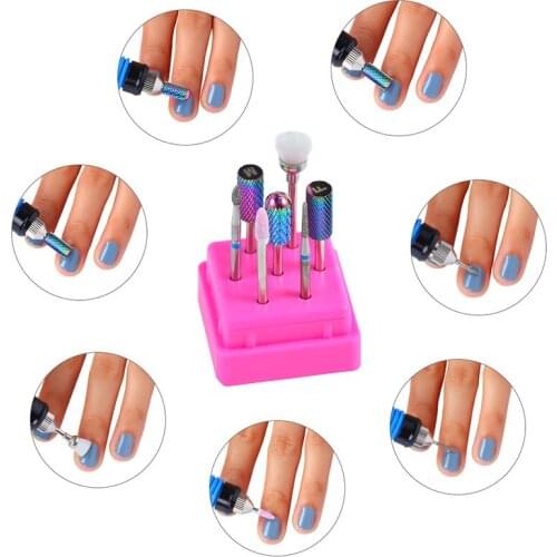 Nail Acrylic Alloy Grinding Head Set Grinding Machine Special Grinding Head Brush Polishing Tool