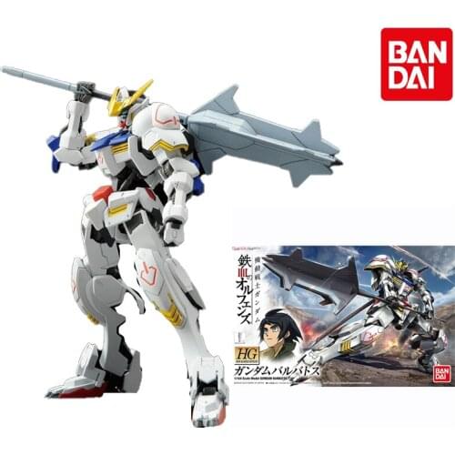 Original Bandai Gundam Anime Figure HG 1/144 IBO ASW-G-08 Gundam Barbatos Assembly Model Anime Action Figures Toys for Children