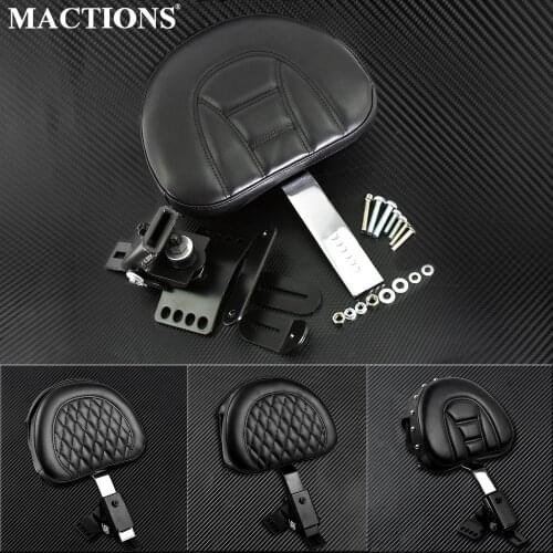 Motorcycle Adjustable Plug In Front Driver Rider Seat Backrest For Harley Touring Electra Road Street Glide Road King FLHR 97-20