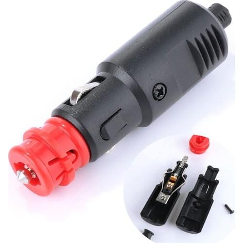 Universal 12V 24V Male Car Cigarette Lighter Socket Plug Connector Suitable For Cigarette Lighter Jack 2.1cm/0.83inch