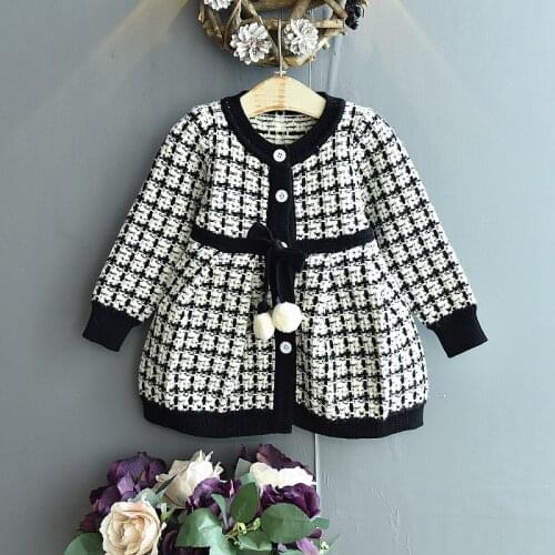 Girls' Knitted Bottoming Shirt, Baby Foreign Style Sweater Plaid Skirt Kids Dresses for Girls Toddler Girl Christmas Outfits