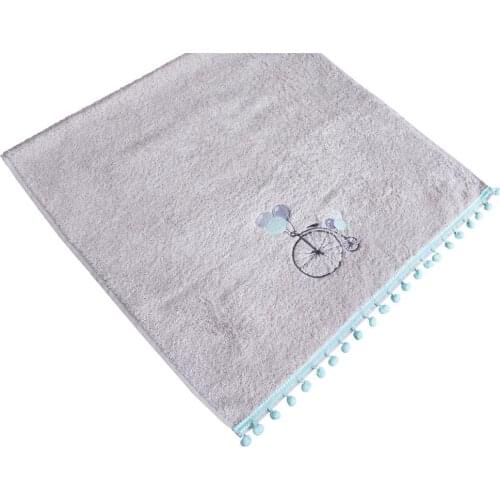 Land Of dowry Flying Bicycle Hand Face Towel Gray Green