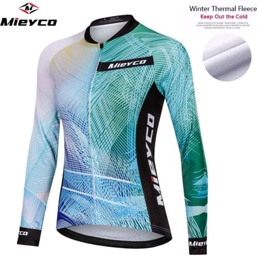 Women Winter Cycling Jackets Pro Cycling Jersey Long Sleeve Mountain Bicycle Cycling Clothing MTB Bike Cycling Clothes Keep Wear